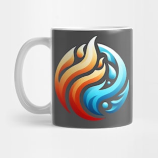 water & fire Mug